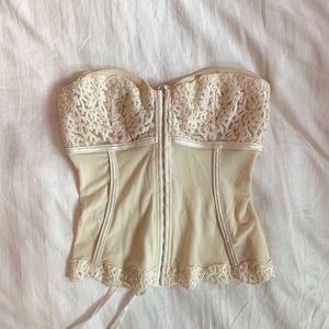 Vintage French Corset Bustier Top